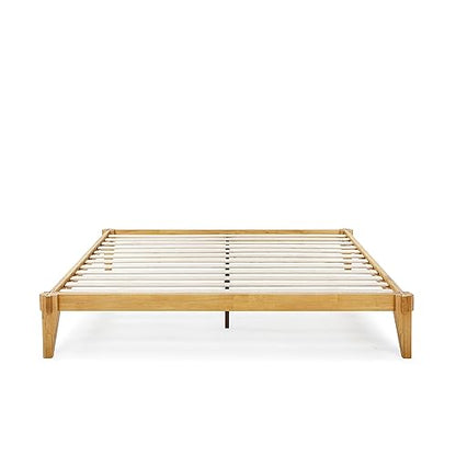 Bme Chalipa 14” King Platform Bed Frame - Modern Wood Design with Slat Support and Ample Storage - WoodArtSupply