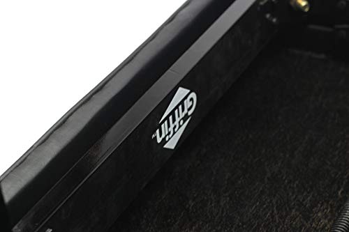 Griffin Genuine Leather Adjustable Piano Bench Black Solid Wood Vintage Style & Heavy-Duty Ergonomic Keyboard Stool | Cushion Seat with Storage Space Griffin