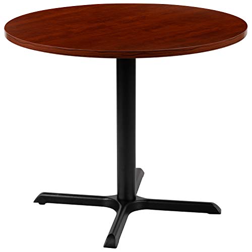 EMMA + OLIVER 36" Round Multi-Purpose Conference Table in Cherry - Meeting Table for Office EMMA + OLIVER