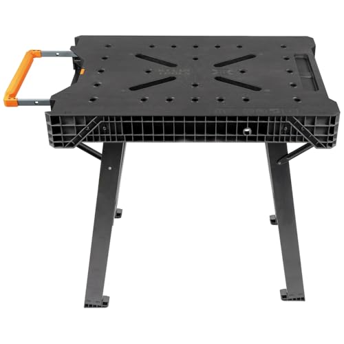Klein Tools 54410MB MODbox Work Bench, Folding Work Table, Portable Workstation, 1000-Pound Capacity, Compatible with MODbox Rail System Klein Tools