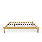 Bme Chalipa 14” King Platform Bed Frame - Modern Wood Design with Slat Support and Ample Storage Bme