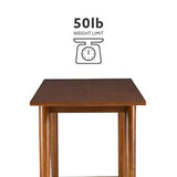 Linon Melissa Mid-Century Modern Walnut Console Table Linon