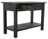 Signature Design by Ashley Tyler Creek Modern Farmhouse Sofa Table, Brown & Black Signature Design by Ashley
