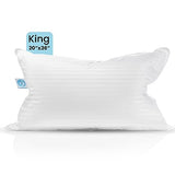 East Coast Bedding Balanced Dream 50/50 Goose Feather Down King Pillow 20x36 Inch Medium Support with 100% Cotton Shell – Single Pack East Coast Bedding