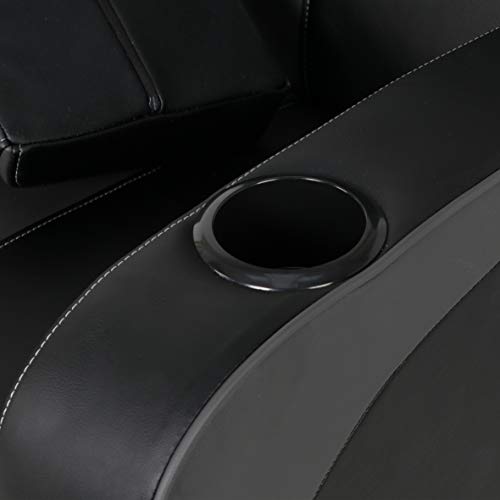 X Rocker Gamma Recliner Gaming Chair, 2.1 Bluetooth Audio System, Headrest Mounted Speakers, Built-in Footrest and Cupholder, 718001, 34.84" x 39.37" x 30.31", Black X Rocker