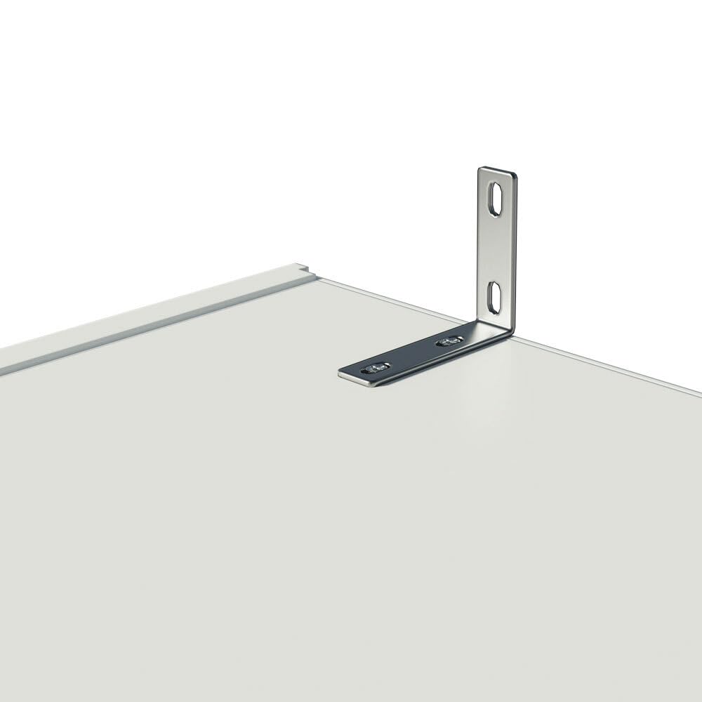 Madesa 2 Door 2 Drawer Storage Cabinet Wardrobe with Shelf and Hanging Space 31" L Wooden Armoire Closet Organization Unit for Bedroom and Office - White Madesa