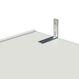 Madesa 2 Door 2 Drawer Storage Cabinet Wardrobe with Shelf and Hanging Space 31" L Wooden Armoire Closet Organization Unit for Bedroom and Office - White Madesa