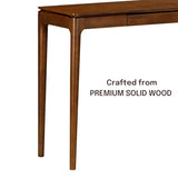 NTC Mingle 47-Inch Console Table, Modern Solid Wood Entryway Table with Hidden Drawer, Waterproof & Heat Resistant, Narrow Table for Hallway, Living Room & Foyer, Dark Walnut NTC