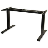 Alera 2-Stage Electric Adjustable Table Base, 48 to 72w x 24 to 36d x 27.5 to 47.2h, Black Alera