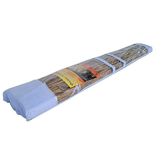 Forever Bamboo Natural Split Rolled Bamboo Fence Panel for Garden Privacy Fence Screen for Indoor or Outdoor 4 Ft H x 6 Ft L (2-Pack) FOREVER BAMBOO