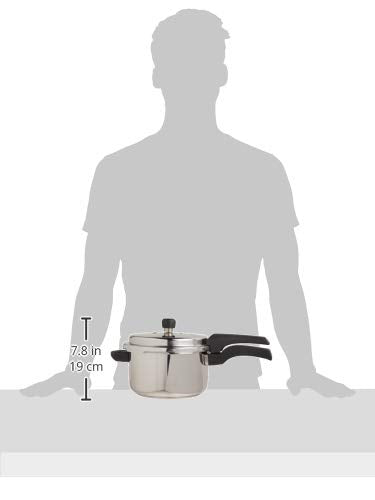 Prestige 4L Alpha Deluxe Induction Base Stainless Steel Pressure Cooker, 4.0-Liter , Silver Prestige