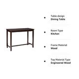 Linon Espresso 42 inch Bar Height Pub Claridge Table Linon