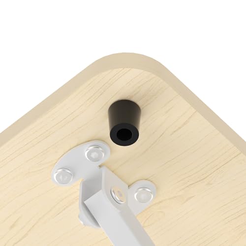 Decoholic Light Wood Small Single 24 inch Scissors Lift Keyboard and Mouse Riser ,Height Adjustable Standing Desk Converter,for Ergonomic Sit Stand Workstations (24 inch NW) Decoholic