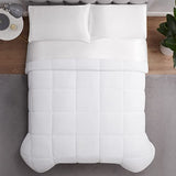 Serta ComfortSure Down Alternative Comforter, Soft Box Stitched Duvet Insert, Quilted Full Comforter with 4 Corner Tabs, All Season Bedding, White Serta