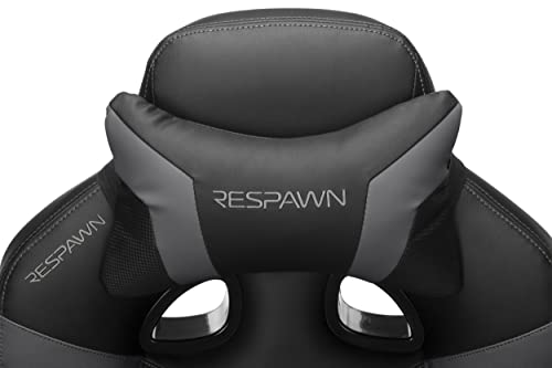 RESPAWN 110 Pro Gaming Chair - Gaming Chair with Footrest, Reclining Gaming Chair, Video Gaming Computer Desk Chair, Adjustable Desk Chair, Gaming Chairs For Adults With Headrest Pillow - Grey RESPAWN