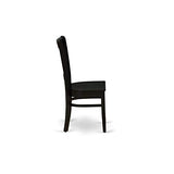East West Furniture WEVA5-BLK-W Weston 5 Piece Room Set Includes a Rectangle Wooden Table with Butterfly Leaf and 4 Kitchen Dining Chairs, 42x60 Inch, Black East West Furniture