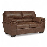 Signature Design by Ashley Bladen Faux Leather Loveseat, Brown Signature Design by Ashley