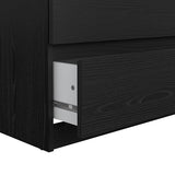 Tvilum 6 Drawer Double Dresser, Black Woodgrain Tvilum