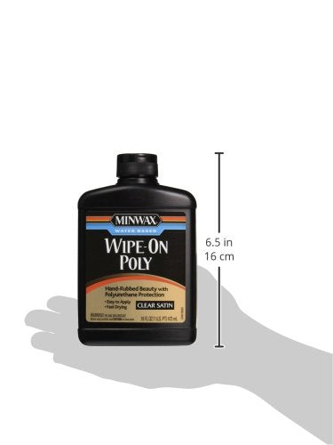 Minwax 409170000 Wipe-On Poly, Pint, Satin (Water Based), 16 Fl Oz Minwax