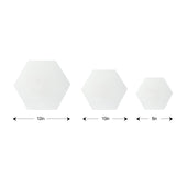 TRANSON 3 Sizes Hexagon Shaped Stretched Canvas Primed Ready for Painting TRANSON