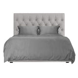 Hotel Sheets Direct 3 Piece Full Duvet Cover Set, 100% Viscose Derived from Bamboo Comforter Cover with 2 Pillow Shams, Moisture-Wicking, Silky Soft Texture, Cooling, Breathable, Easy Care, Dark Gray Hotel Sheets Direct
