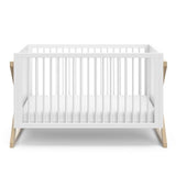 Storkcraft Equinox 3-in-1 Convertible Crib (Driftwood) - Easily Converts to Toddler Bed & Daybed, 3-Position Adjustable Mattress Support Base, Modern Two-Tone Design for Contemporary Nursery STORKCRAFT