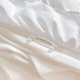 MOOWOO Chic Ruffle Lace Polyester Duvet Cover Set -Girl White Bedding-2 Piece Twin Comforter Duvet Cover with Zipper Closure -Ultra Soft and Light Weight(White, Twin)-NO Including Comforter MOOWOO