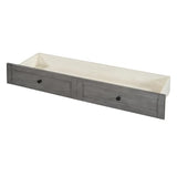 YOPTO Full Size Murphy Bed Chest,Folding Storage Wall Bed with Large Drawers,USB Ports & 2 Three-Prong Outlets,Hidden Cabinet Platform Bed W/Wood Slats Support,for Bedroom,Guest Room,Brushed Gray YOPTO