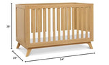 DaVinci Otto 3-in-1 Convertible Crib in Honey, Greenguard Gold Certified DaVinci