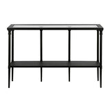 Dafna 45'' Wide Rectangular Console Table in Blackened Bronze Henn&Hart