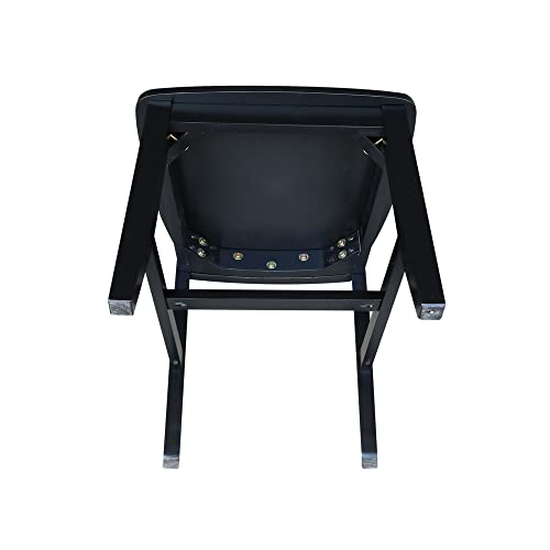 International Concepts Pair of Schoolhouse Chairs Black IC International Concepts