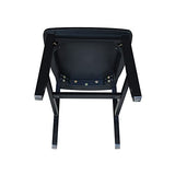 International Concepts Pair of Schoolhouse Chairs Black IC International Concepts