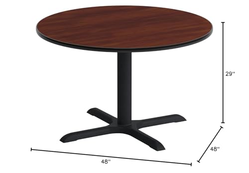 REGENCY Cain 48 inch Round Breakroom Table- Cherry Regency