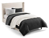 UGG Remina Twin Comforter Set 4 Piece Bed in a Bag with Throw Blanket, Decorative Pillow, Sham, and Reversible Comforter Hypoallergenic Washable College Dorm Bedding, Twin XL, Charcoal Grey UGG