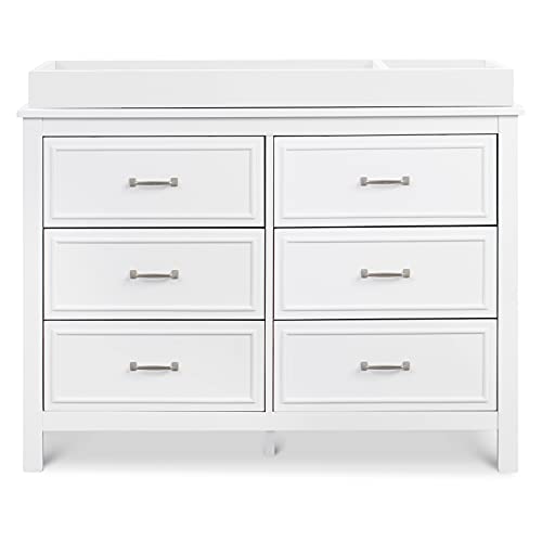 DaVinci Charlie 6-Drawer Double Dresser in White DaVinci