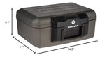 SentrySafe Fireproof Safe with Key Lock, Chest Lock Box for Home or Travel Secures Money, Documents, 0.18 Cubic Feet, 6.1 x 14.3 x 11.2 Inches, 1210 SentrySafe