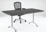 Iceberg 69227 ARC 6-Foot Rectangular Table, 36" x 72", Graphite/Silver Leg Iceberg