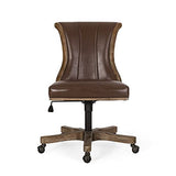 Christopher Knight Home Coulee Office Chair, Dark Brown + Natural Christopher Knight Home