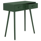SAFAVIEH Home Collection – Dean Garden Green 2-Drawer Console Table, Mid-Century Modern Entryway & Living Room Accent (COF5701G) SAFAVIEH