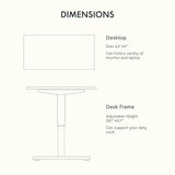 FLEXISPOT EN1 One-Piece Solid Wooden Standing Desk 63 x 24 Inches Height Adjustable Electric Sit Stand Home Office Desks (Black Frame + Rubber Wood Top, 2 Packages) FLEXISPOT