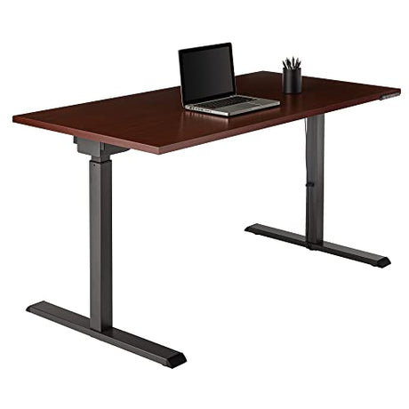 Realspace® Magellan Performance Electric 60"W Height-Adjustable Standing Desk, Cherry Realspace