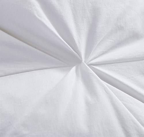 Luxurious All-Season Goose Down Feather Fiber Comforter Super King Size Duvet Insert (120x120), Exquisite Pinch Pleat Design- White, Premium Baffle Box, 100% Egyptian Cotton Cover, 85 oz. Fill Weight EGYPTIAN BEDDING