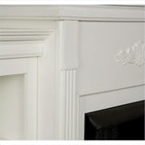 Bowery Hill Traditional Wood Electric Fireplace with Bookcases in Ivory BOWERY HILL