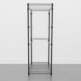 SafeRacks 5-Tier Steel Tote Rack - Maximize Space, Declutter, Organization, NSF Certified, Bin Storage for Garage, Pantry, Kitchen, Workspace, 5 Shelves, 31″ x 23″ x 68″, Black SafeRacks