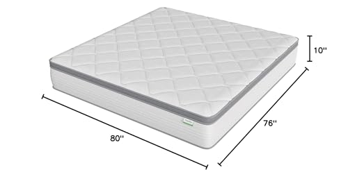 Novilla King Mattress 14 Inch, Hybrid Mattress in a Box with Individual Pocket Spring for Motion Isolation, Supportive & Pressure Relief, CertiPUR-US Novilla