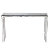 Modway Gridiron Contemporary Modern Stainless Steel Console Table, Silver Modway