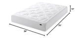 ZINUS 10 Inch Cloud Memory Foam Mattress, Twin, Fiberglass Free, Pressure Relieving, Mattress in A Box, CertiPUR-US Certified, White Zinus
