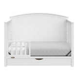 Graco Bellwood 5-in-1 Convertible Crib with Drawer (White) - GREENGUARD Gold Certified, Full-Size Storage Drawer, Converts to Toddler Bed and Full-Size Bed STORK CRAFT