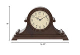 Bulova B1514 Asheville Mantel Clock, Brown Cherry Bulova