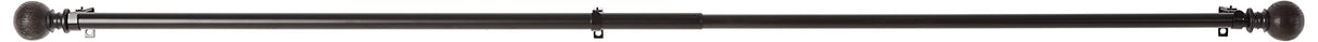 Home Décor Int'l Wood Ball Drapery Rod Set, 36-72", Brown Oak (JC-21095CO) Home Décor Int'l